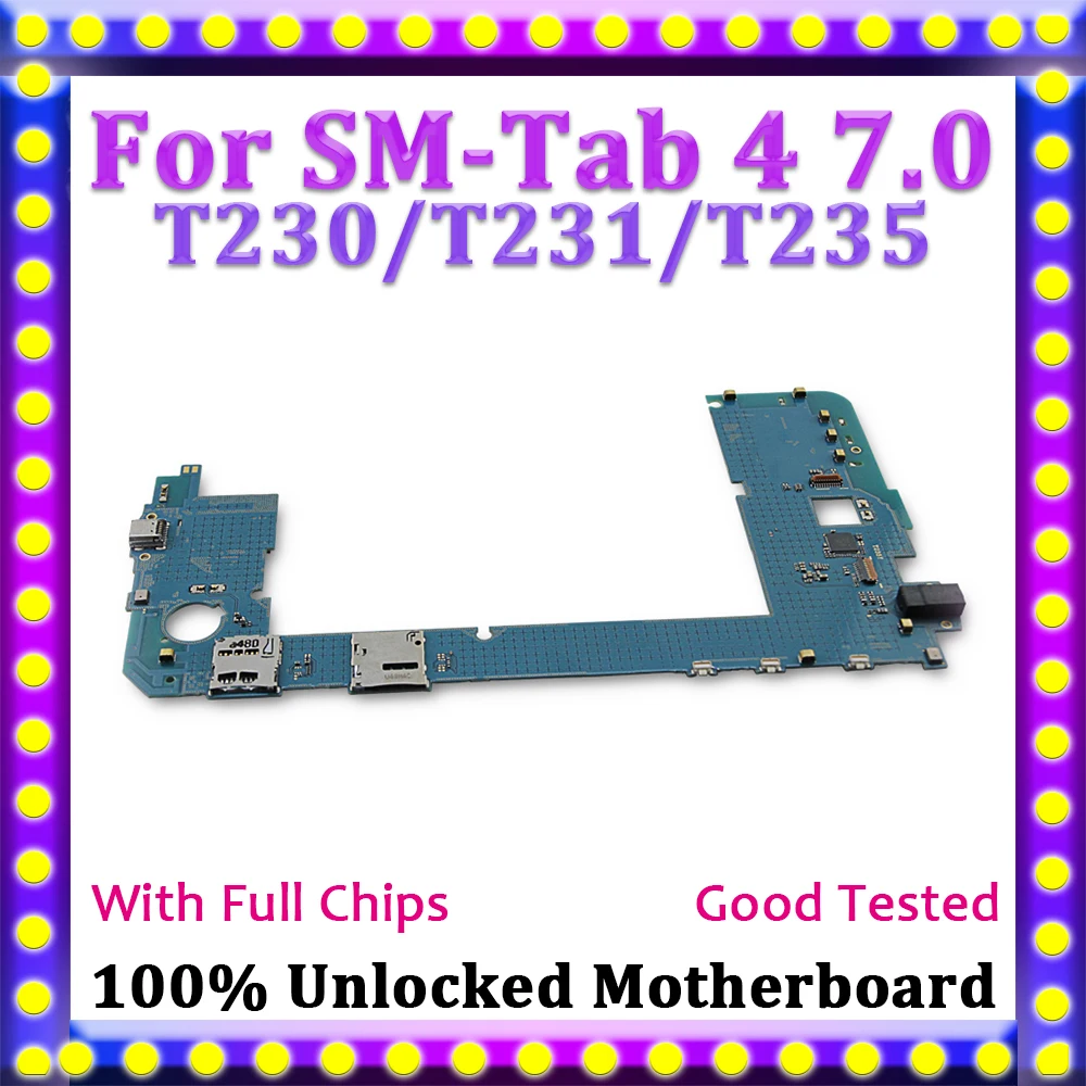 WiFi& SIM материнская плата для samsung Galaxy Tab 4 7,0 T230 T231 T235, разблокированная для samsung Galaxy T230 T231 T235 материнская плата