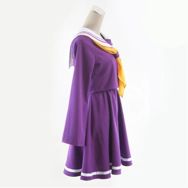Косплей аниме костюм без игры жизни Shiro Kuuhaku Emboitement Heroine платье униформа наряд