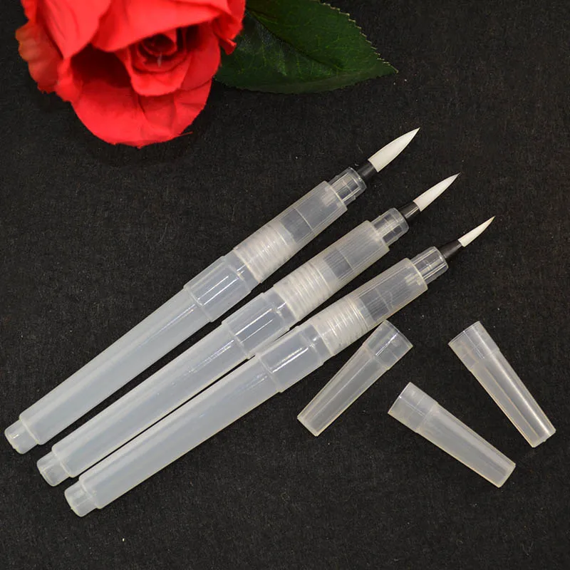 3sizes Solid watercolor fountain pen drawing brush water storage pen