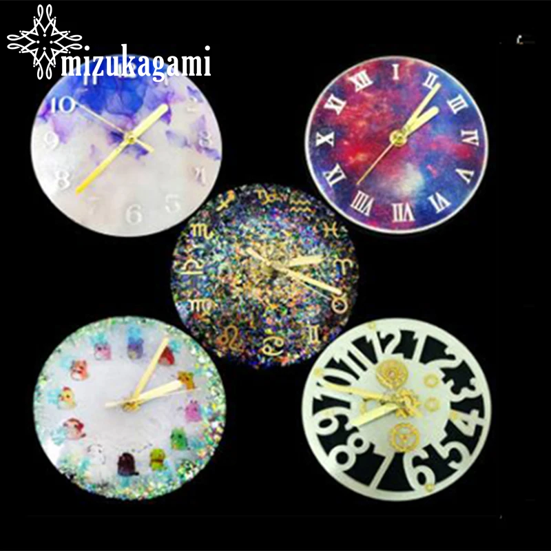 Silicone Mold Roman Numeral Clock Resin Mould Handmade Tool DIY Epoxy Molds