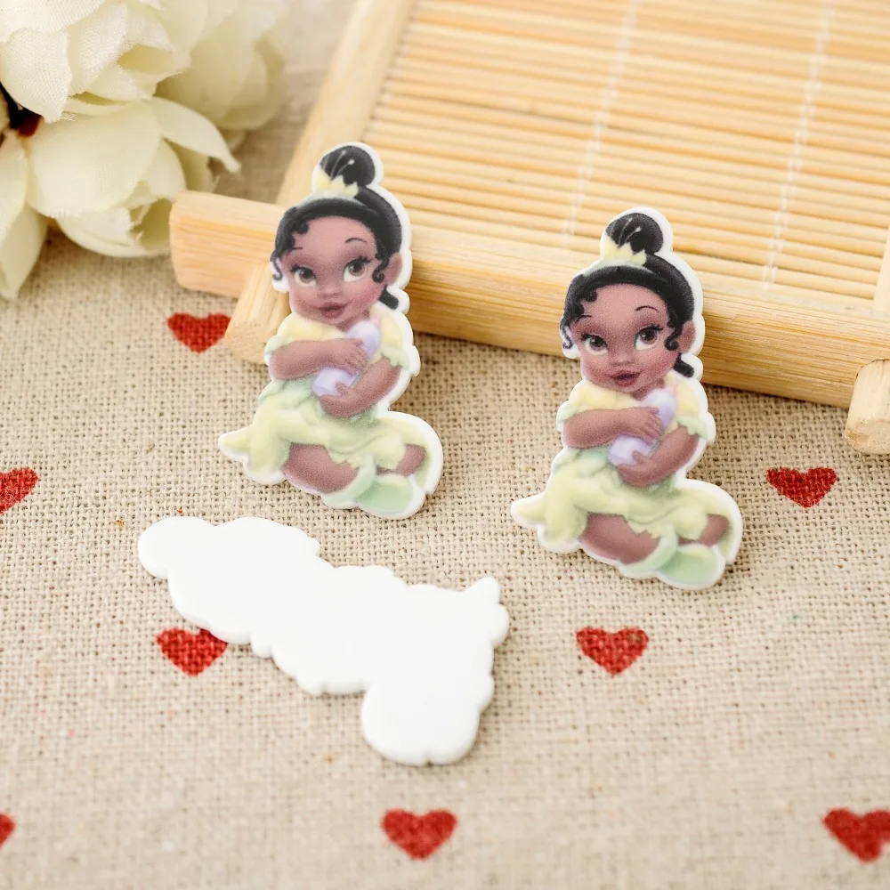 Online Shop Princess And Frog Flat Back Planar Resin Baby Tiana