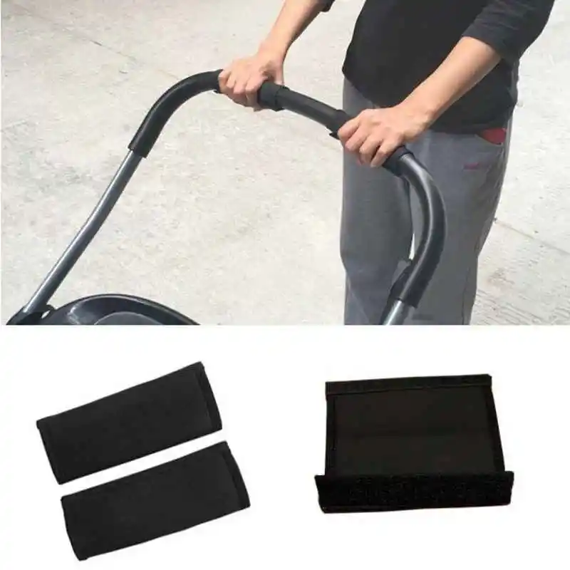 

2Pcs Baby Stroller Accessories Covers Handle Wheelchairs Baby Stroller Armrest Cloth Protective Case stroller organizer