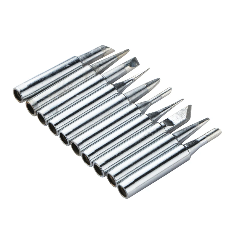 

10pcs 900M-T Soldering iron tip 900M-T-I B K 2C 3C 4C 1.2D 1.6D 2.4D 3.2D or Hakko Saike aoyue lucky solder tips 936 937 New