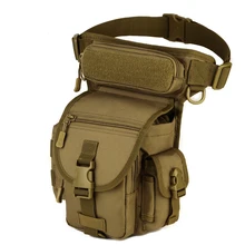 Новая мужская сумка для ног тактическая Водонепроницаемая походная охотничья дюймовая капельная походная поясная сумка на пояс хип сотовый телефон карманный пакет 1000D нейлоновая сумка