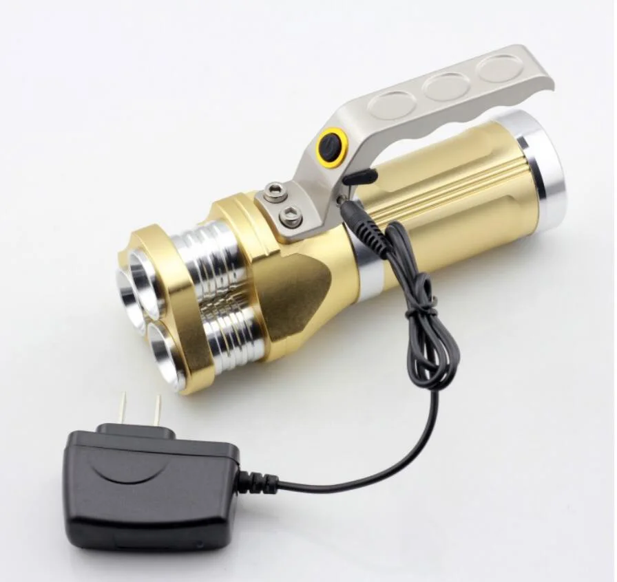 High Quality Rechargeable LED Searchlight Tactical Flashlight 3T6 Spotlight 10000 Lumens in LED