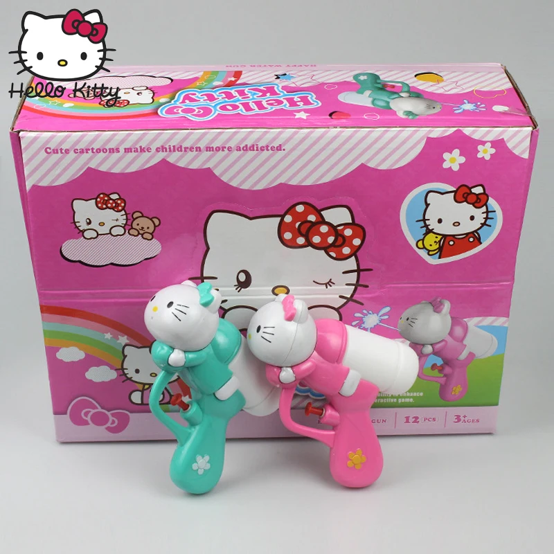 Hello kitty 1 шт. мини брызгающая водой игрушка детская пушка воды пляжа Пистолеты