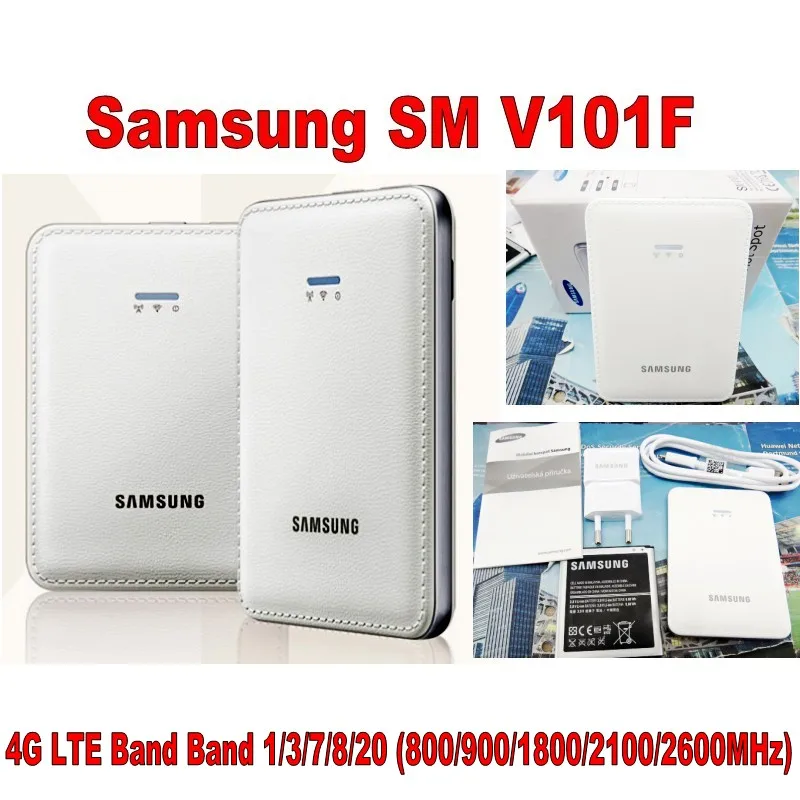 Разблокированный мобильный WiFi роутер samsung SM-V101F 4G LTE Cat4 150 Мбит/с 4G модем PK HUAWEI E5573 E5575 E5770