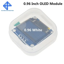 Módulo de tela led para arduino, cor branca 128x64 oled lcd 0.96