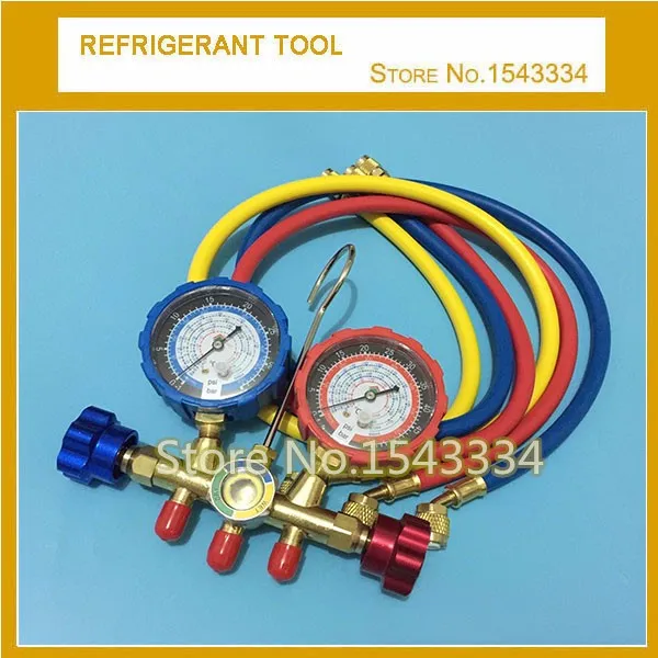 

High quality HS-536G-410A R410a Manifold Gauge set+2PCS R410A turn R22