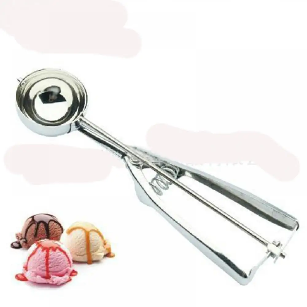 

Stainless Steel Ice Cream Frozen Yogurt Spoon Muffin Spoon Potato Masher Handle Cookie Kitchen Spherical Mould Ice Tools