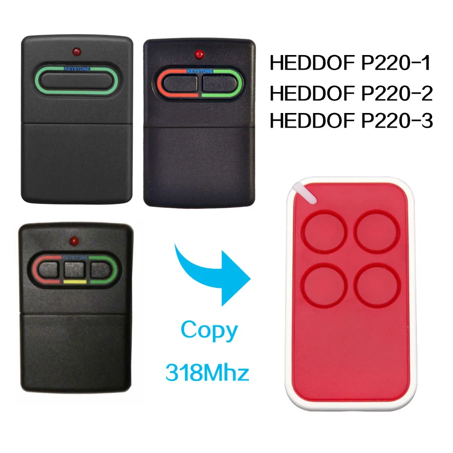 Copy HEDDOF P220 2 door remote control universal gate door remote