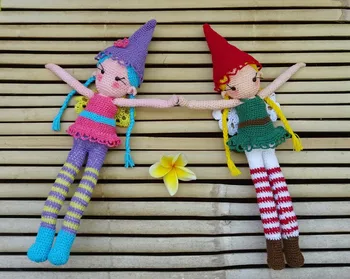 

crochet toys amigurumi rattles doll girl model number SBY0059