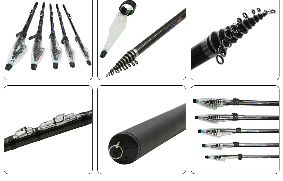 K8356 2.7m 3.6M 4.5M 5.4M 3.0M 6.3M Spinning Fishing Rod M Power Telescopic Rock Fishing Rod Carp Feeder Rod Surf Spinning Rod_10
