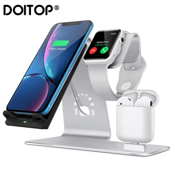 

DOITOP 3-In-1 Mobile Phone Wireless Charger Bracket Charger Charging Base For IPhone Charging Stations Chargers & Power