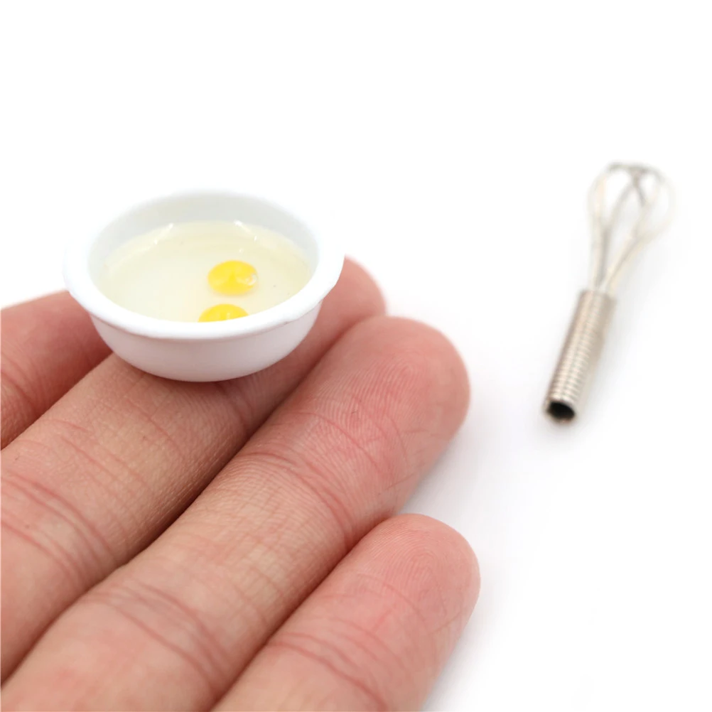 1:12 Egg Whisk & Bowl Simulation Kitchen Food Furniture Toys for Doll House Decor Dollhouse Miniature Accessories 1:12 Egg Whisk & Bowl Simulation Kitchen Food Furniture Toys for Doll House Decor Dollhouse Miniature Accessories
