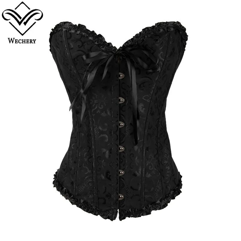 

Corset Corselet Corselete Women's Corsets Plus Size Overbust Corsage White Bodice Straitjacket Top Bustier S-6XL