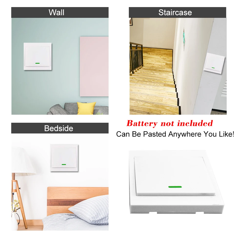 EWeLink кнопочный настенный светильник с дистанционным управлением ler 3 Gang 86 Тип