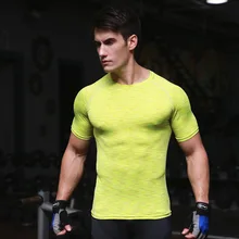 Для Мужчин Тренировки Pro Gymming Shaper футболка спортивные Леггинсы для бега сжатия фитнес пляжные спортивные футболки костюмы футболки VMA45