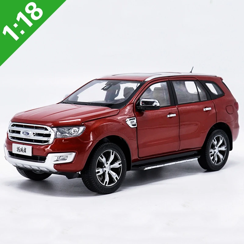 

New 1:18 Ford Everest 2015 Red SUV Alloy Diecast Model Toy Car Collection For Adult Birthday Gifts Free Shipping