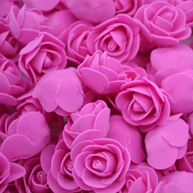 15/20 см пены розовой мишкой пресс-форм из искусственного полиэтиленового цветочного бутона "сделай сам" Розы Тэдди "медведь", "цветы", аксессуары в виде мишки для Свадебная вечеринка на день рождение - Цвет: 200pcs 3cm F04