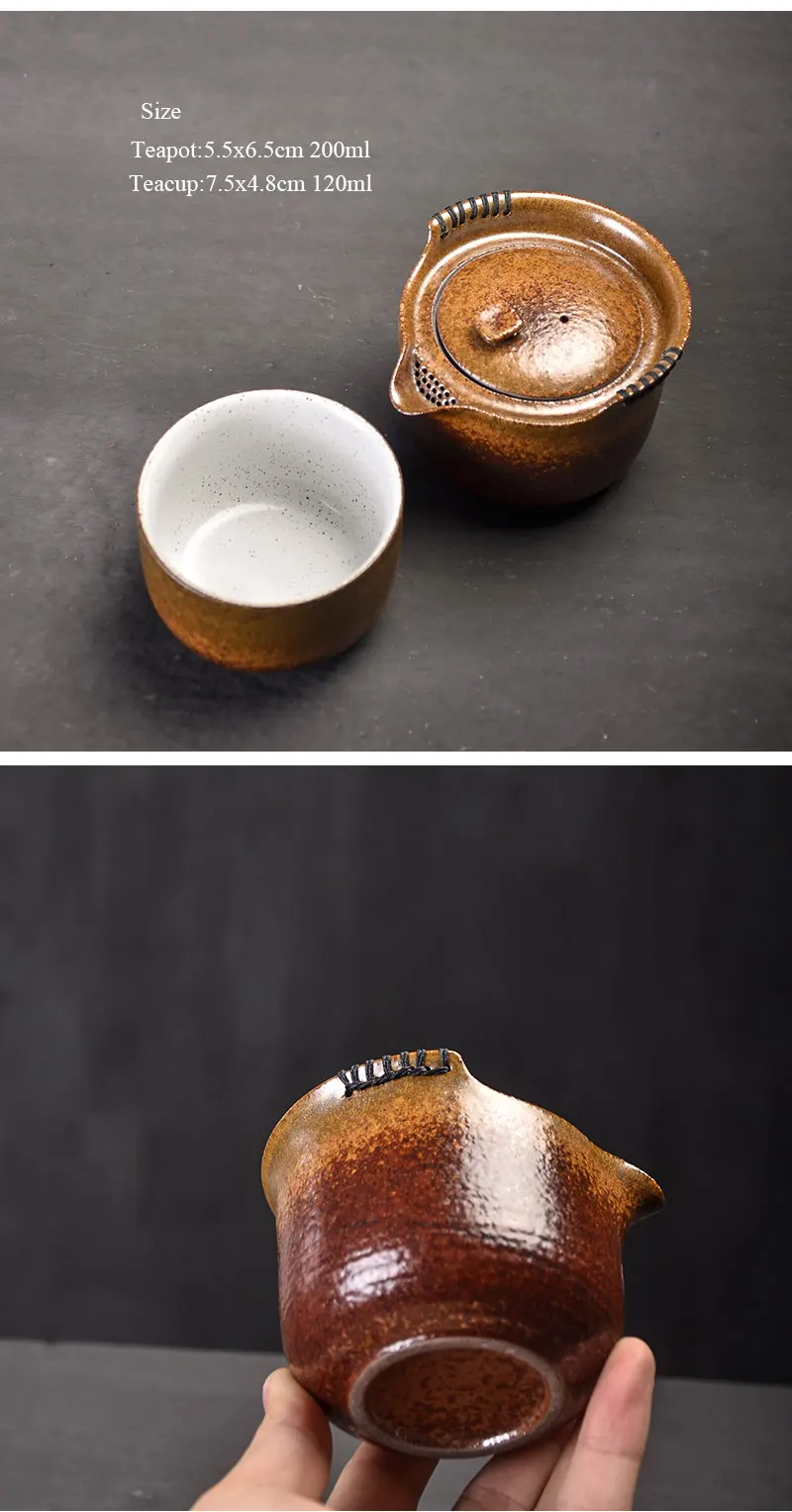 TANGPIN японская керамика чайник Gaiwan чашка ручной работы Портативный Путешествия Чайный сервиз