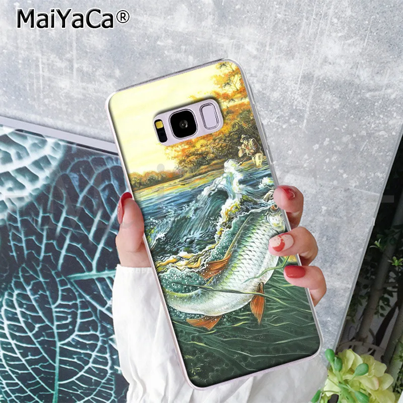 MaiYaCa форель панель Живопись Рыба Рыбалка Спорт милый чехол для телефона Samsung S9 plus