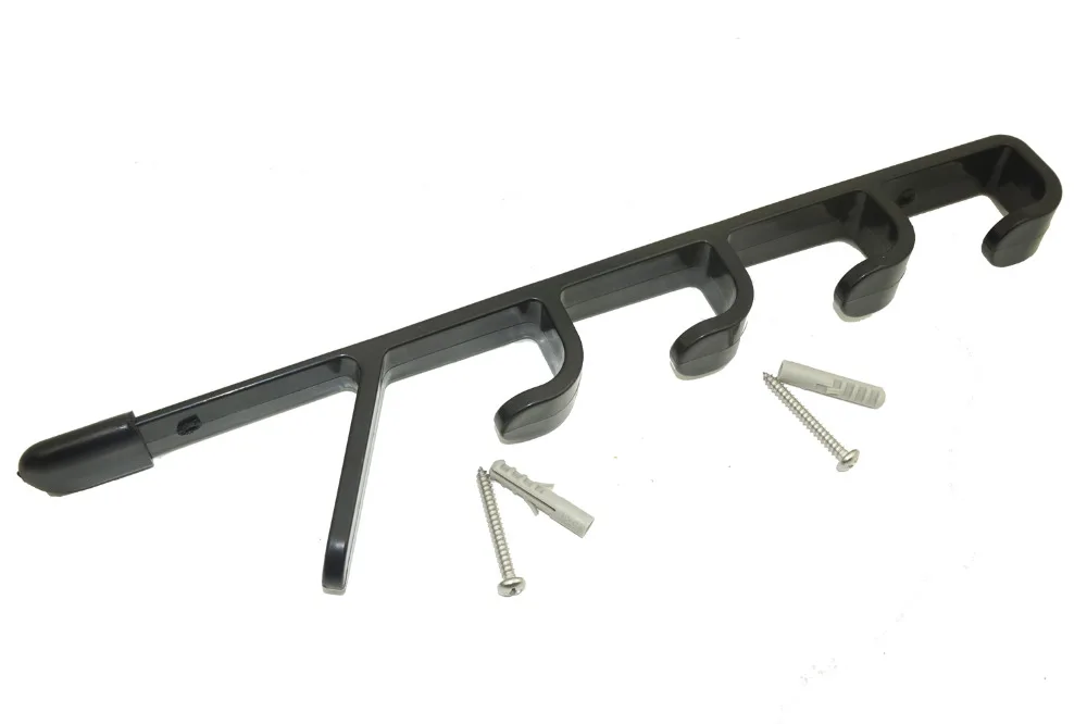 2 шт./лот настенное крепление держатель для удочки на горизонтальный 5-стержень черная Подставка под удочку