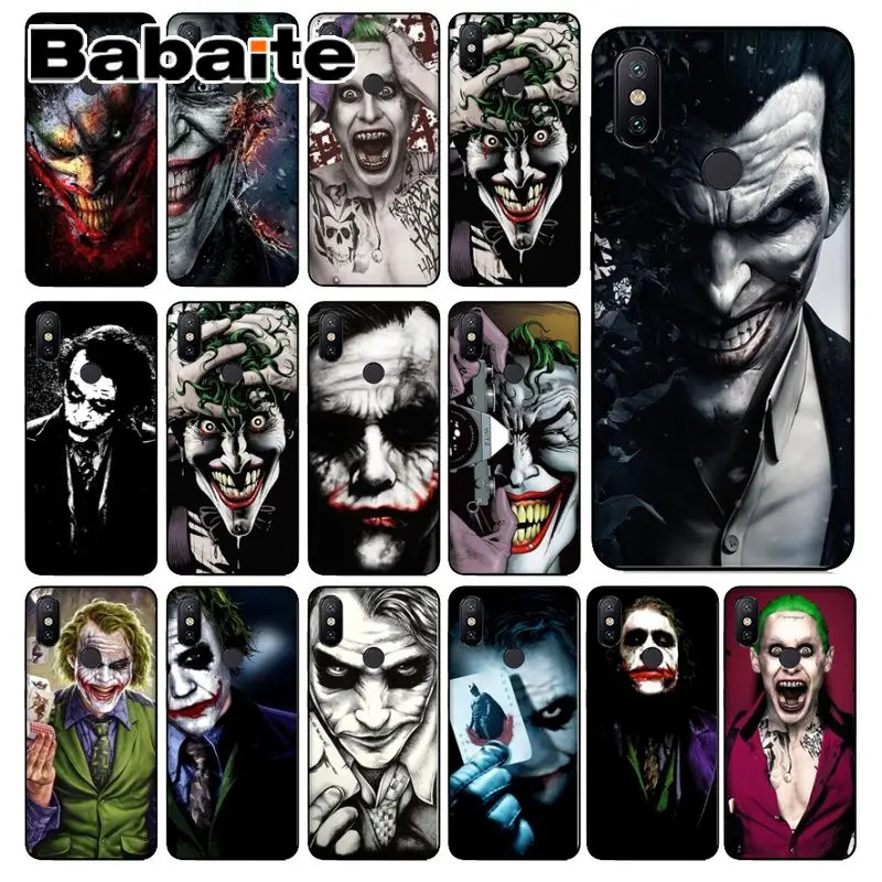 Babaite Бэтмен Темный рыцарь Джокер карта аксессуары для телефона чехол Redmi 5 plus Note