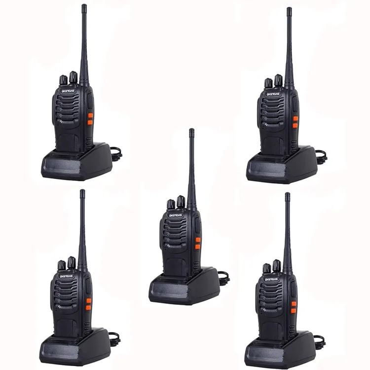 2pcs Walkie Talkie Radio BaoFengBF-888S 5W Portable Ham CB Radio Two Way Handheld HF Transceiver Interphone bf-888s (2)