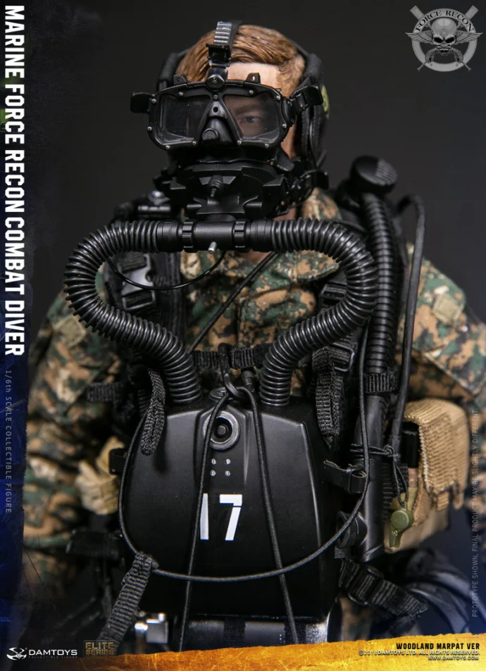 Фигурка солдата США DAMTOYS 78055 1/6 USMC морская сила ретрон боевой дайвер Лесной