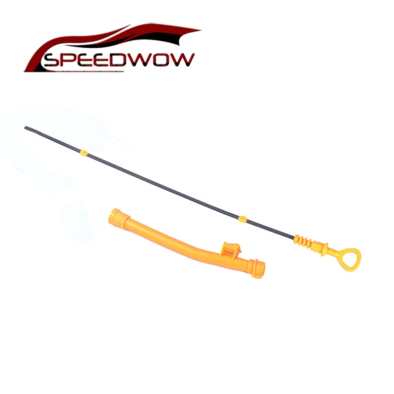 

SPEEDWOW New 1.8 Liter Engines Oil Dipstick Kit & Tube Replaces For Audi VW OEM # 06B103663G & 06B115611R