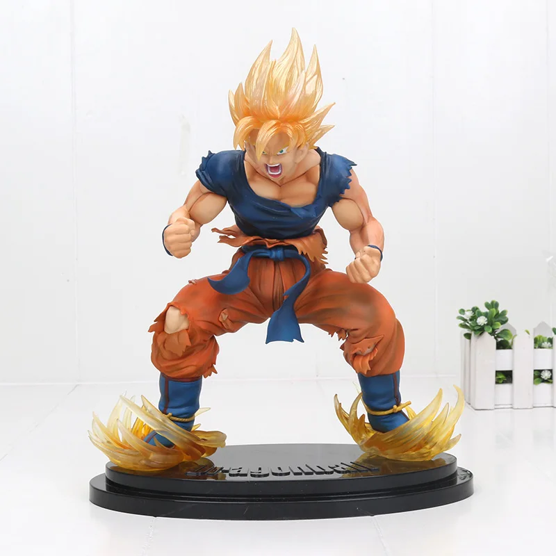 

Dragon Ball Kai DBZ Son Goku Super saiyan 1 Fight Freeza PVC Action Figure Model Toy 28cm