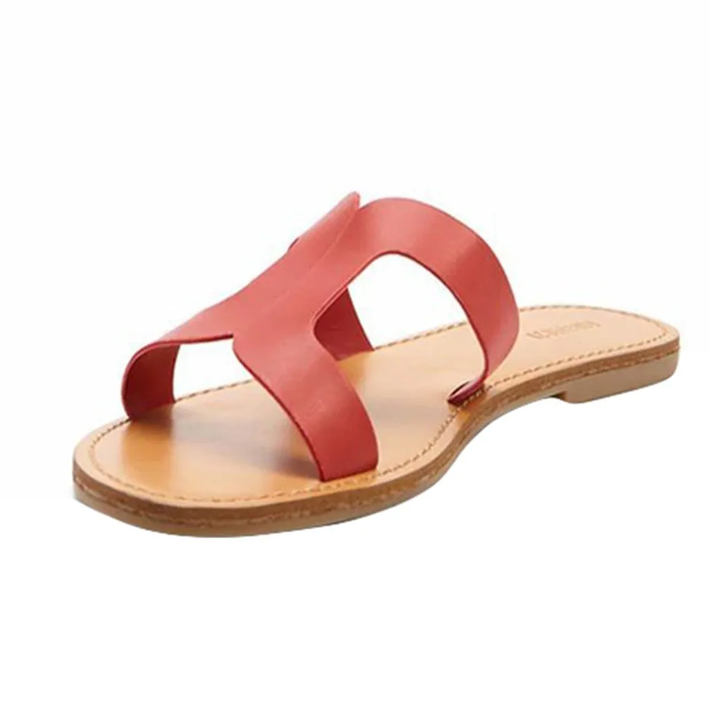 

SAGACE Fashion Women Hot Sale Peep Toe Casual Lace Up Hallow Out Neutral Flat Summer Sandals Single Beach Shoes Footwear 2019