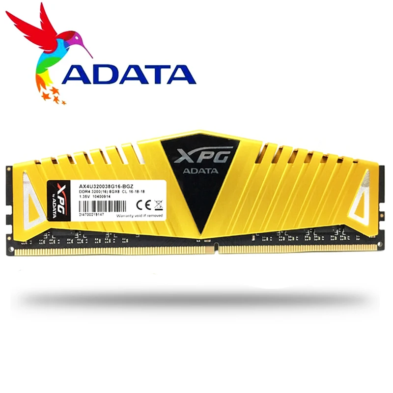 ADATA XPG Z1 PC4 8 GB 16 GB DDR4 3000 3200 2666 MHz PC ذاكرة عشوائية DIMM 288 دبوس ذاكرة وصول عشوائي مكتبية الداخلية ذاكرة عشوائية Ram 3000 MHZ 3200 MHZ
