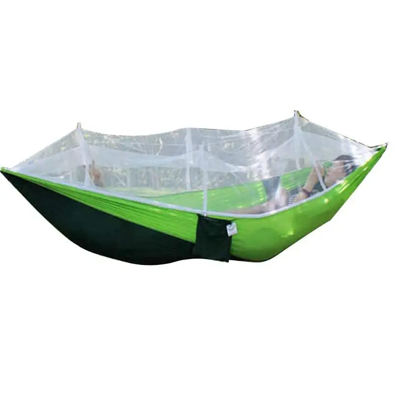 Пикник сад гамак с москитной сеткой Портативный Открытый Сад Гамак для путешествий парашют подвесная кровать мебель гамак