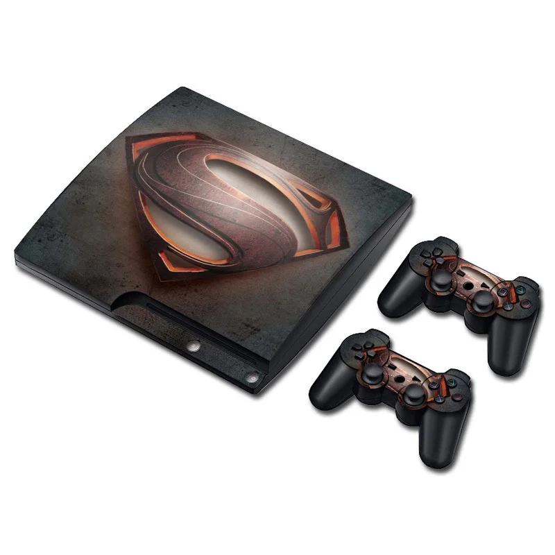 

free drop shipping Easy to install vinyl skin protector for ps3 slim Skins Stickers #TN-P3Slim-1047