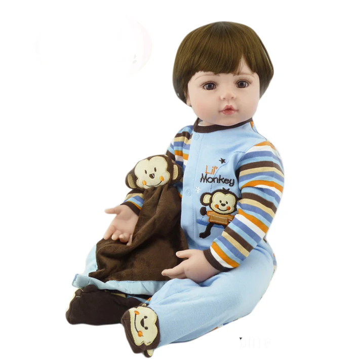 

NPK soft silicone reborn baby boy girl dolls 22"55cm Bebes reborn bonecas real alive brinquedos menino child toy doll gift