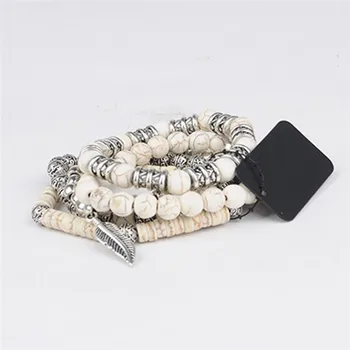 

ROMAD Buddha Bracelet for Men Boho Jewelry 5pcs/set Vintage Women Beads Bracelet Multilayer Retro Party Jewelry Ethnic R4