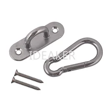 M8 потолок крюк гамак качели крюк Крытый Уличный карабин с саморезы для йоги качалками гамак висит