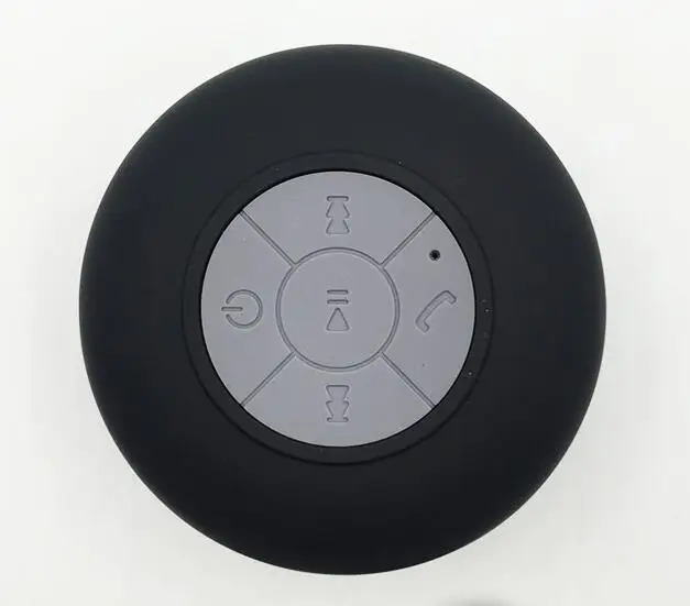 Черный Открытый Bluetooth Душ радио динамик водонепроницаемый беспроводные колонки для ванной комнаты аудио приемник музыкальный плеер для iPhone samsung sony - Цвет: Черный