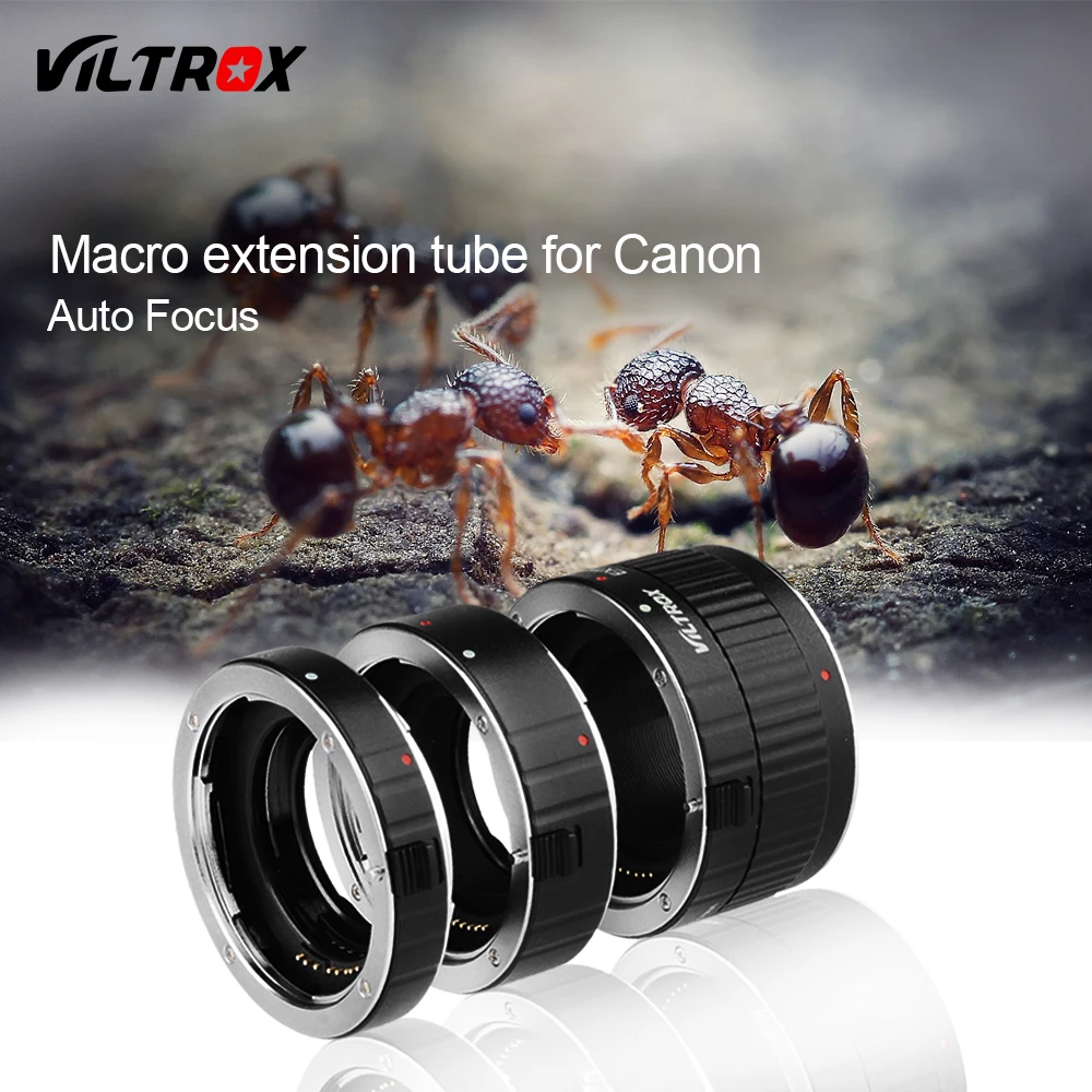 Viltrox Metal Mount Auto Focus Af Macro Extension Tube Lens Adapter For