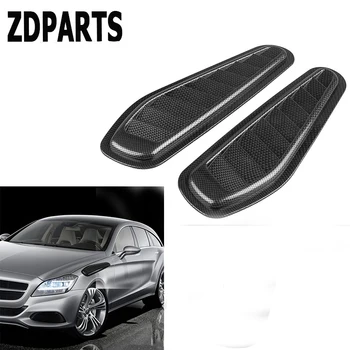 

ZDPARTS 2X Car Front Fender Engine Hood Air Vent Trim Sticker For Mercedes Benz W203 W204 211 AMG Smart Starline A93 Citroen C4