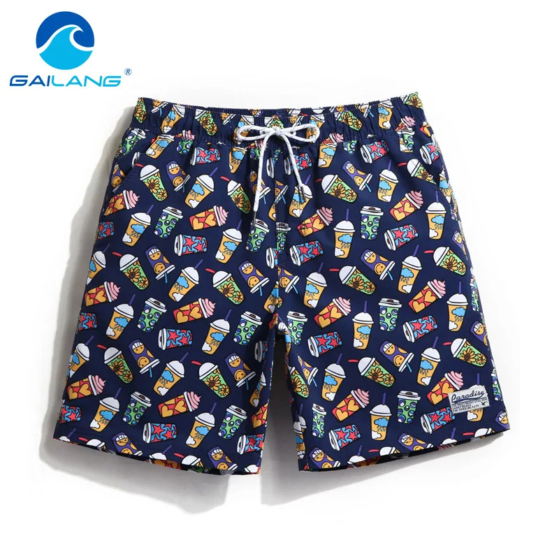 

Gailang Brand Sexy Men's Board Shorts Beach Boxer Trunks Men Plus Size Quick Drying Shorts Gay Man Swimwear Swimsuits