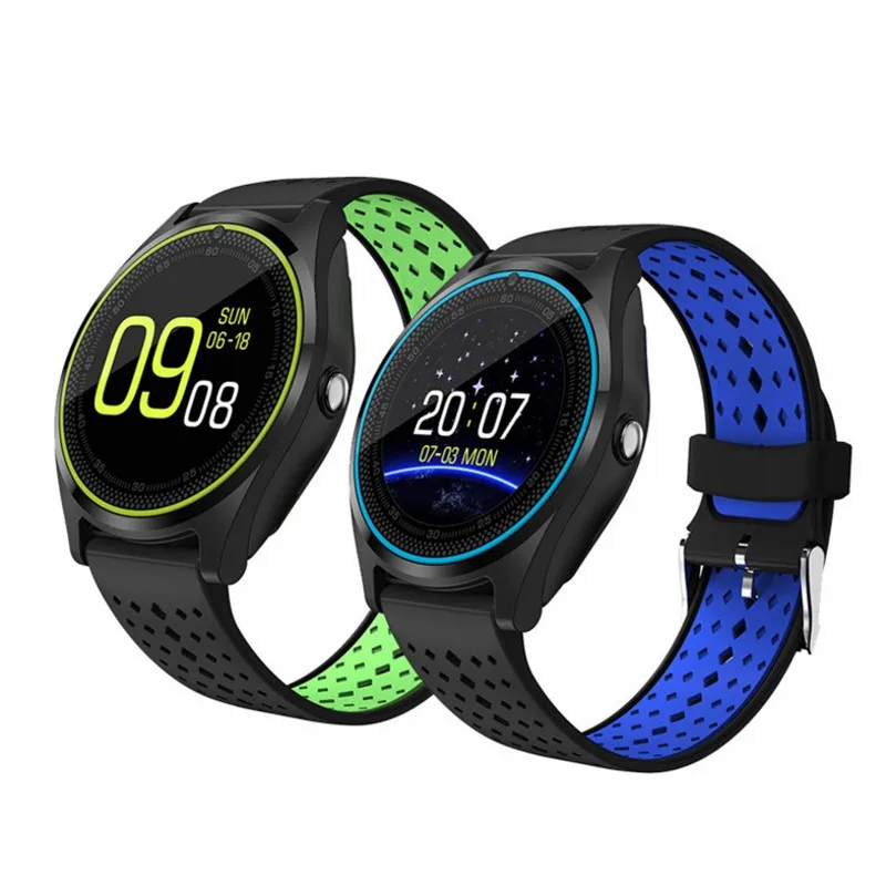 Bluetooth Smart часы V9 с Камера Smartwatch Шагомер здоровья спортивные Для мужчин женщин для