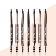 Double Ended Eyebrow Pencil Waterproof Long Lasting No Blooming Rotatable Triangle Eye Brow Tatoo Pen Eye brow Makeup Set Beauty