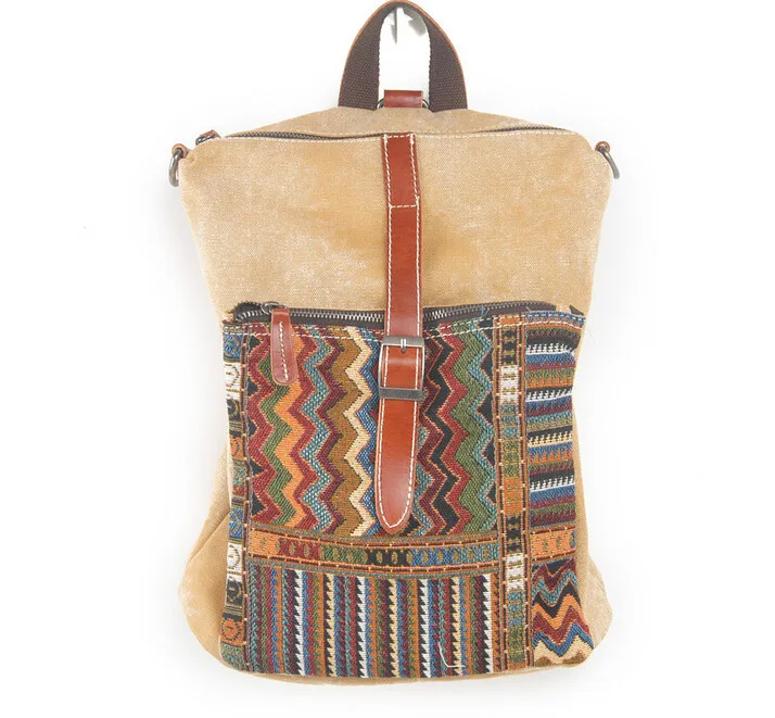 Etn сумка бренд Высокое качество Популярные унисекс для женщин мужчин холст рюкзак женский мужской этнический стиль печати модные дорожные сумки
