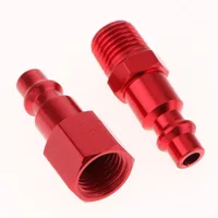 male female connection 5 Pieces 1/4 Inch NPT Hose Compressor Connector Air Line Connection Female/Male Quick Release Disconnect Coupler Plug Fittings (3)