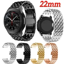 Dragon Scale ремешок из нержавеющей стали для samsung Galaxy Watch, 46 мм, умные часы, металлический сплав, сменный Браслет, ремешок для часов