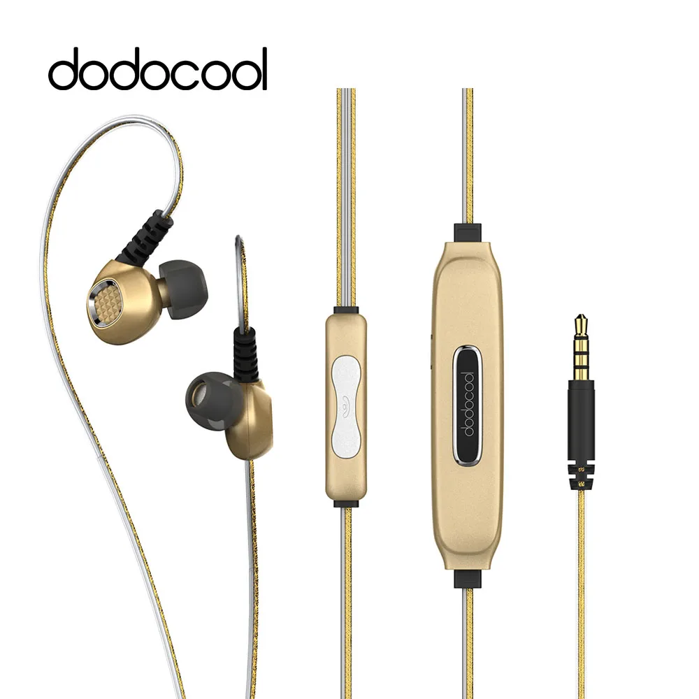 

dodocool EL Glowing Blue Light In-Ear Stereo Sport Earphones 3.5 mm Audio Plug with Mic Noise Cancellation For iPhone Android