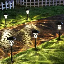 Нержавеющая сталь+ стекло солнечный светодиодный для дорожек свет Водонепроницаемый светодиодный газон ландшафтное освещение алюминиевый светильник для сада для внутренний двор дорожка